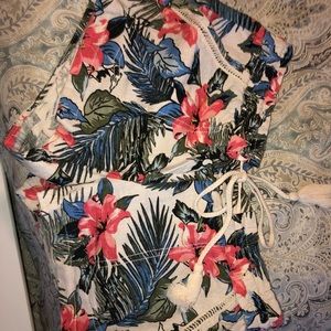 Hawaiian print shorts